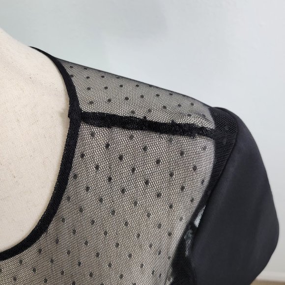 NWT- JILL by JILL Stuart Dotted Mesh Gown maxi dress Sz 4 - Picture 3 of 11